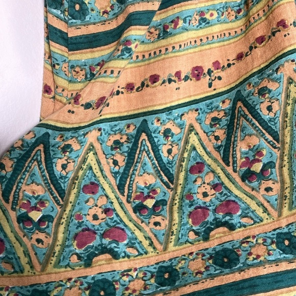 Vintage dress sleeveless sundress Cotton Chintz floral pattern - Picture 12 of 13